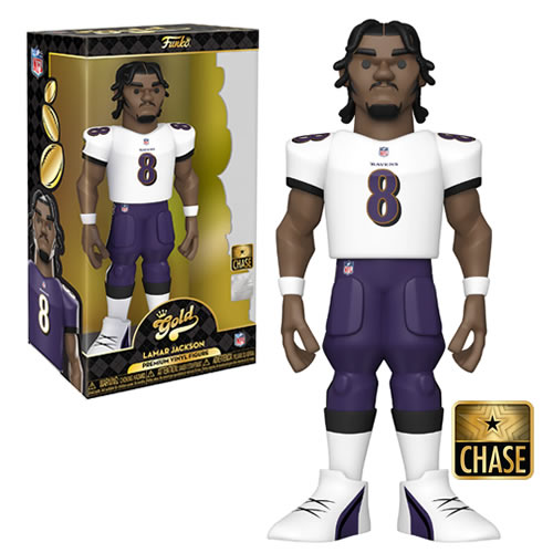 : Funko Gold 12 NFL: Ravens- Lamar Jackson w/Chase