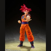 S.H.Figuarts Figures - Dragon Ball - Super Saiyan God Son Goku (SGIWTLORH)