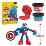 Play-Doh - Marvel - Captain America Stamping Shield Playset - 5X00