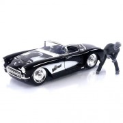 1:24 Scale Diecast - Hollywood Rides - Universal Monsters - 1957 Corvette w/ The Wolfman