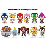 3D Foam Collectible Bag Clips - Sonic The Hedgehog - S03 - 24pc Blind Bag Display