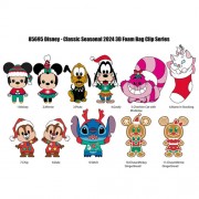 3D Foam Collectible Bag Clips - Disney - Seasonal Christmas (2024) - S02 - 24pc Blind Bag Display