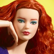 Barbie Signature Dolls - Barbie Looks - #13 Curly Red Hair, Color Block Outfit With Miniskirt