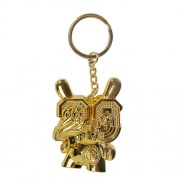 Keychains - Dunny 20th Anniversary - Solid Metal Dunny Keychain (Goldchrome) By Tristan Eaton