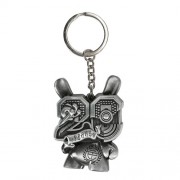 Keychains - Dunny 20th Anniversary - Solid Metal Dunny Keychain (Silverchrome) By Tristan Eaton