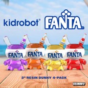 Dunny Resin Art Figures - Fanta - 3" Dunny Fanta 4-Pack