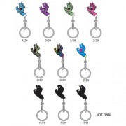 Keychains - Santa Cruz Skateboards 40th Anniversary - 20pc Screaming Hand Blind Box Keychain Display