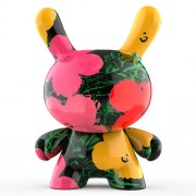 Dunny Vinyl Art Figures - Andy Warhol - 8" Masterpiece Flowers Hydro-Dipped