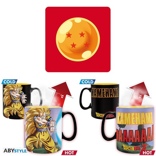 Gift Sets - Dragon Ball Z - Heat Change Mug + Goku Kamehameha Coaster