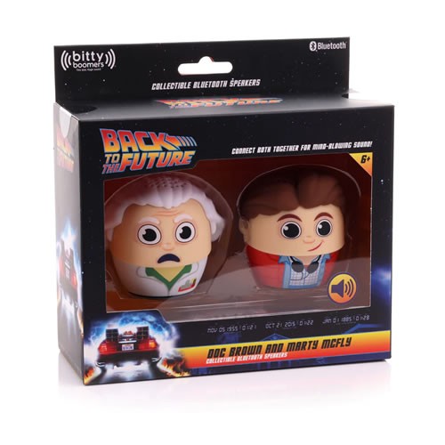 Bitty Boomers Bluetooth Speakers - Back To The Future - Doc And Marty 2-Pack