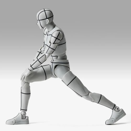 S.H.Figuarts Figures - Body-Kun / Body-Chan - Body-Kun Wire Frame (Sports Edition / Gray Color Ver.)