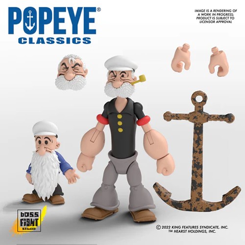 Popeye Classics Figures - W02 - 1/12 Scale Poopdeck Pappy