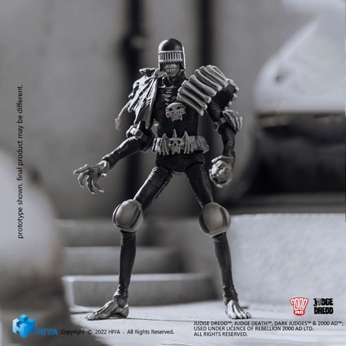 Exquisite Mini Figures - Judge Dredd - 1/18 Scale Judge Death Black & White Exclusive