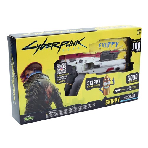 Cyberpunk 2077 Roleplay - Skippy Deluxe Blaster w/ Light Up Stand Exclusive