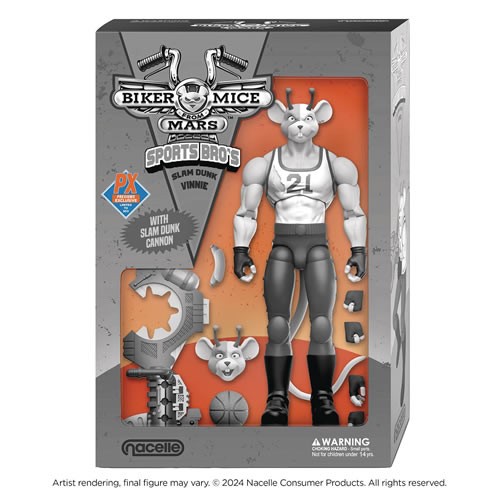 Biker Mice From Mars - Sports Bros - Vinnie B&W (Exclusive)