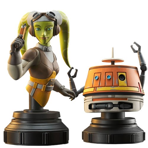 Star Wars Mini Busts - Star Wars: Rebels - 1/6 Scale Hera And Chopper 2-Pack