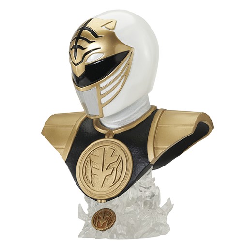 Legends In 3D Busts - Mighty Morphin Power Rangers - 1/2 Scale White Ranger