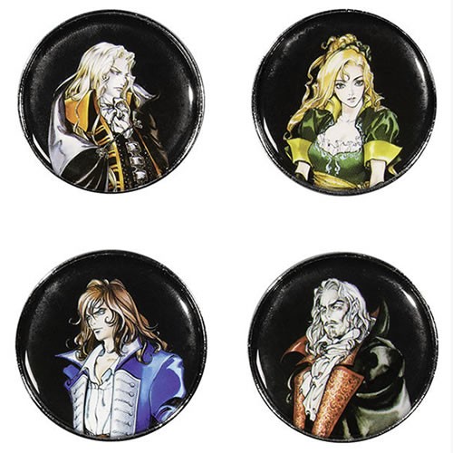 Pins & Buttons - Castlevania: Syphony Of The Night - Pin 4-Pack