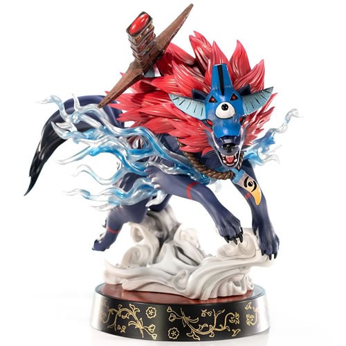 Okami Statues - Oki (Wolf Form) Standard Edition PVC Painted Statue