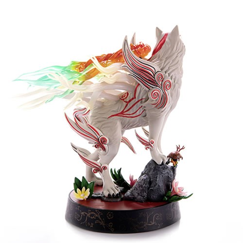 Okami Statues - 9" Shiranui PVC Painted Statue (Standard Pose)