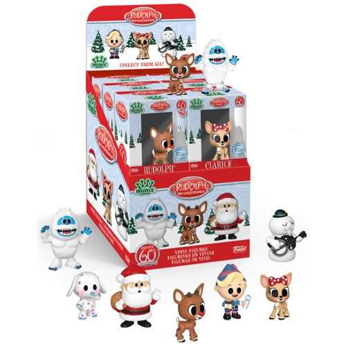 Funko Mini Vinyl Figures - Rudolph The Red-Nosed Reindeer - 12pc Assorted Display