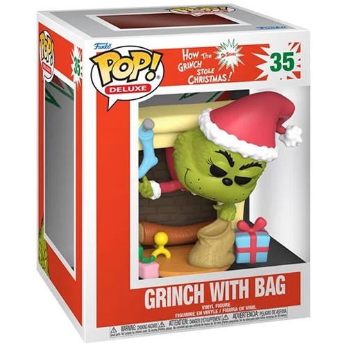 Pop! Books Deluxe - How The Grinch Stole Christmas - Grinch w/ Bag