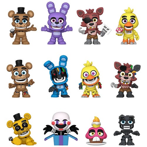 Mystery Minis Figures - FNAF 10th Anniversary - 12pc Assorted Display