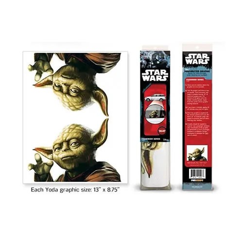 Automotive Graphics - Star Wars - Classic Yoda Passenger Series Window Decal