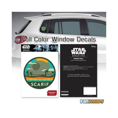 Automotive Graphics - Star Wars - Death Star Over Scarif Badge Window Decal