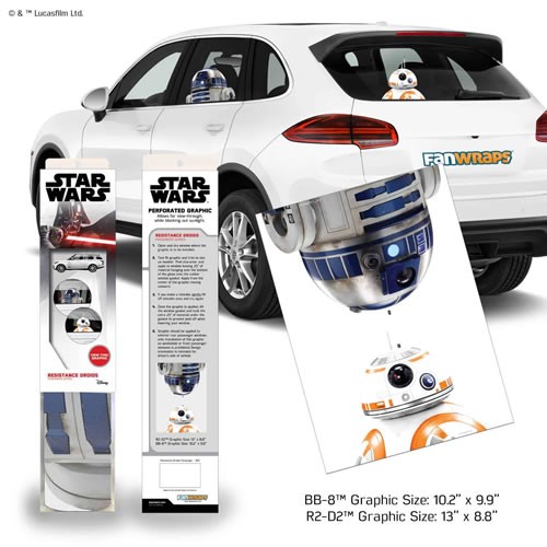 Automotive Graphics - Star Wars - Resistance Droids Passenger Series Window Decal