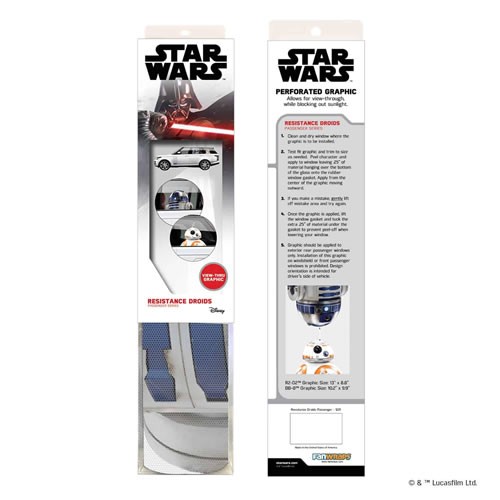 Automotive Graphics - Star Wars - Resistance Droids Passenger Series Window Decal