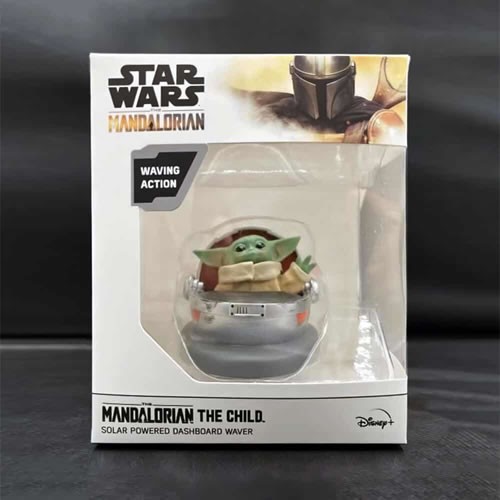 Automotive Accessories - Star Wars - The Mandalorian - The Child Solar Powered Dashboard Waver