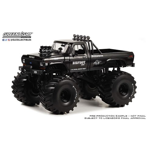 1:18 Diecast - Kings Of Crunch - Bigfoot #1 - 1974 Ford F-250 Monster Truck (Black Bandit Edition)