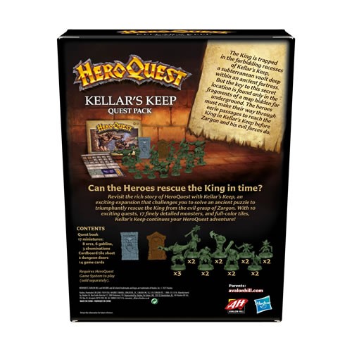 Boardgames - Heroquest Kellar's Keep Expansion Pack - UU00