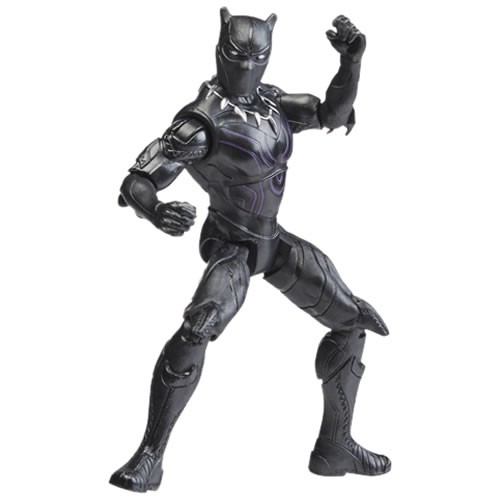 Marvel Mech Strike: Mechasaurs Figures - 4" Scale Mech Suit Black Panther w/ SC Mechasaur - 5X00