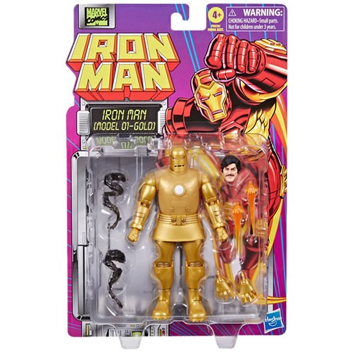 Marvel Legends 6" Figures - Iron Man Retro Series - Iron Man (Model 01 - Gold) - 5X00