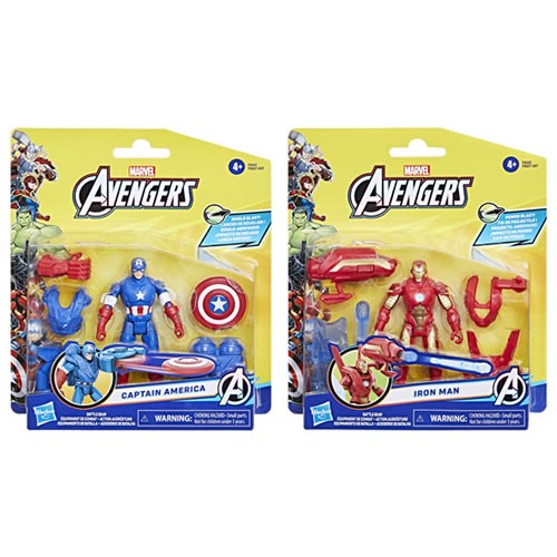 Avengers Figures - Epic Hero Series - 4" Battle Gear Figure Assortment - 5L61