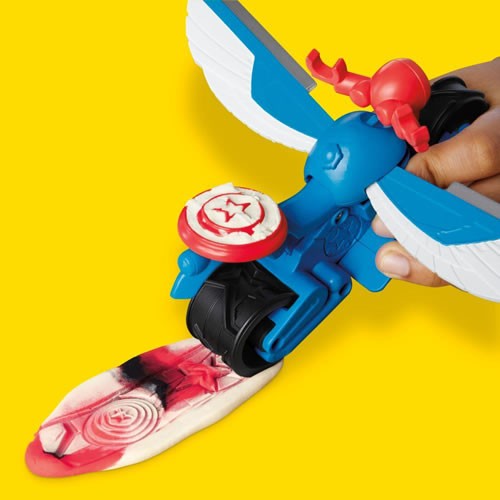 Play-Doh - Marvel - Captain America Moto-Slicer Playset - 5L00