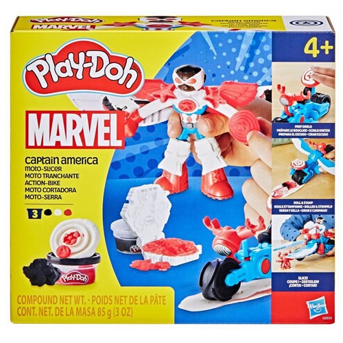 Play-Doh - Marvel - Captain America Moto-Slicer Playset - 5L00