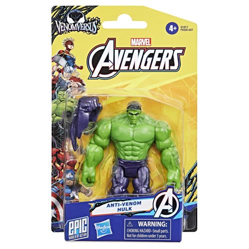 Marvel Avengers Figures - VenomVersus - Epic World Of Action - 4" Deluxe Venomized Hulk - 5X00