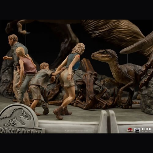 Demi Scale 1/20 Statues - Jurassic Park - The Final Scene Diorama