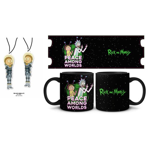 Rick And Morty Accessories - Peace Among Worlds Mug & Air Freshener Set