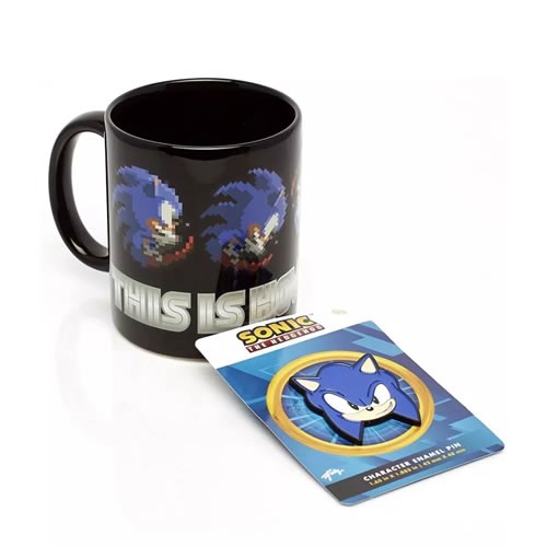 Sonic The Hedgehog Accessories - Mug & Pin Set