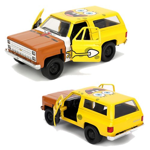 1:32 Scale Diecast - Hollywood Rides - SpongeBob SquarePants - 1980 Chevy K5 Blazer w/ SpongeBob