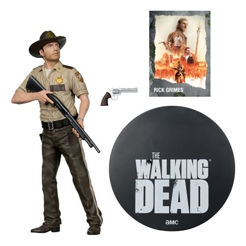 The Walking Dead Figures - 10" Rick Grimes (Season 01) (Posed Figure)