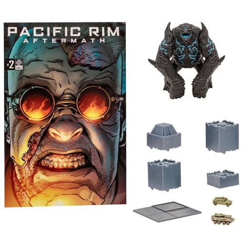 Pacific Rim Figures - 4" Scale Leatherback (Kaiju) Figure Playset w/ Comic