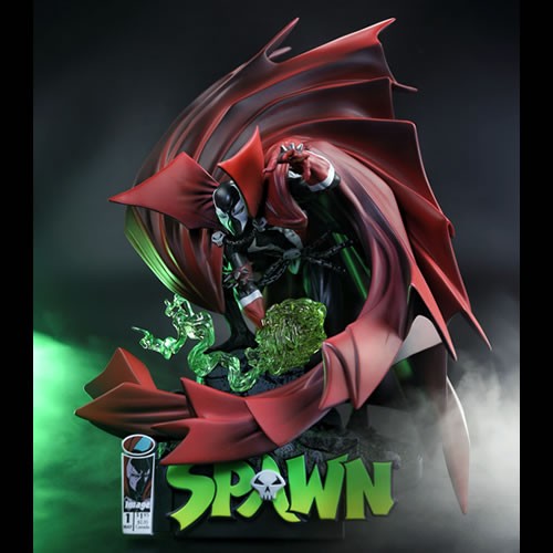 Spawn Statues - 1/10 Scale Spawn #01 (Black White & Red All Over) (Resin)