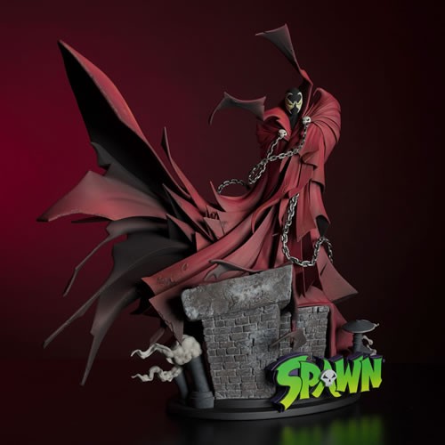 Spawn Statues - 30th Anniversary - Spawn/Batman #01 - 1/8 Scale Spawn By Greg Capullo Resin Statue