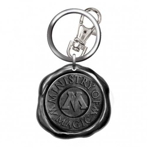 Harry Potter Ministry of Magic Seal Stamp Pewter Key Chain