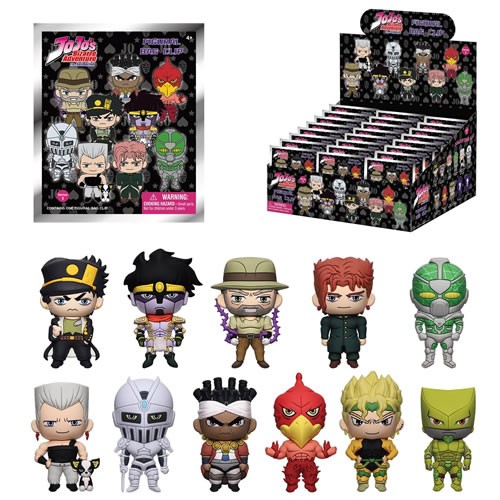 3D Foam Collectible Bag Clips - JoJo's Bizarre Adventure - S01 - 24pc Blind Bag Display